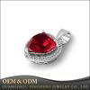 Fashion Jewelry 925 Silver Diamonds Zircon Crystal Heart Shape Pendant Necklace  2