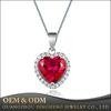 Heart Shape Love 925 Sterling Silver Ring Pendant Earring Jewelry Set  5