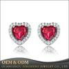 Heart Shape Love 925 Sterling Silver Ring Pendant Earring Jewelry Set  4