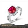 Lab Ruby CZ Crystal Engagement Wedding Bands Eternity Collection Jewelry Ring 1