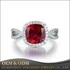 Lab Ruby CZ Crystal Engagement Wedding Bands Eternity Collection Jewelry Ring 2