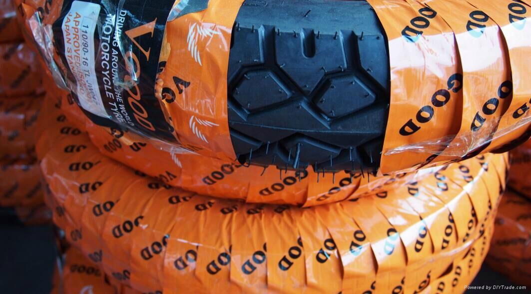 Chinese Wholesale 3.00-14 80/90-14 Motorcycle Tire Price 4