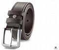 Men's leather needle buckle leather