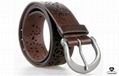 womens leather belts brown women needlepoint belt with hole