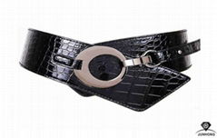 Super wide Girdle adjustable waist belts womens leather belt