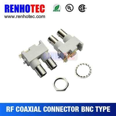  White Plastic BNC Connectors For PCB Mount 2