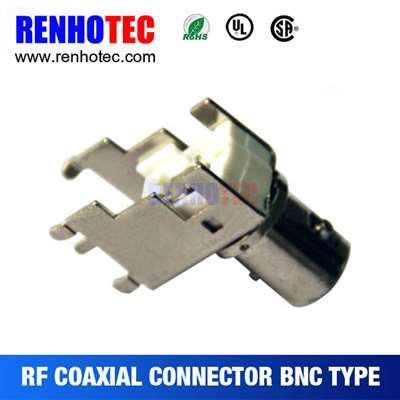 90 degree Female BNC Connector For PCB