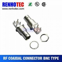 Right Angle BNC Jack Connector For PCB Mount
