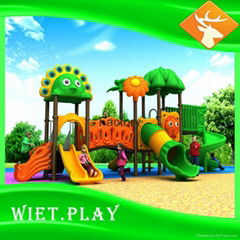 Plastic Slide Type Plastic Swing and Slide Kids Outdoor Playground