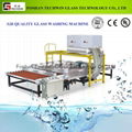 High speed glass washing and drying machine for laminated glass production lines