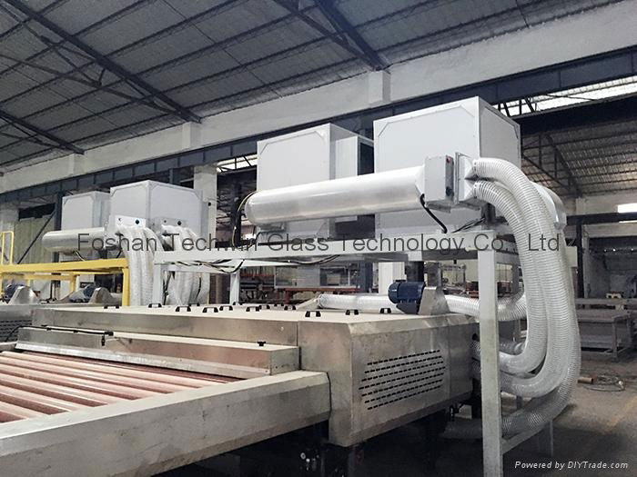 High speed glass washing and drying machine for laminated glass production lines 4