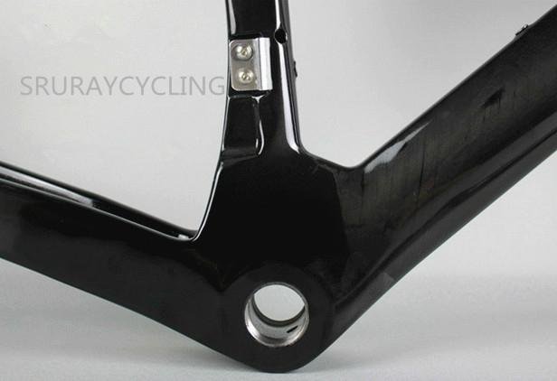 2017 All carbon fiber 700C road bicycle frame with front fork brackets frame 3
