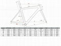 2017 All carbon fiber 700C road bicycle frame with front fork brackets frame 4