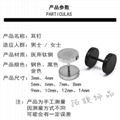 Ou Han steel Metrosexual punk dumbbell anti allergy Earrings factory direct 2