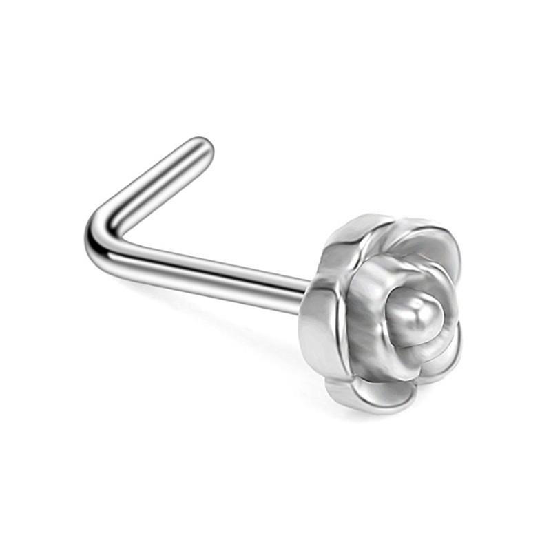 Manufacturer wholesale stainless steel rose earring nose nail 4