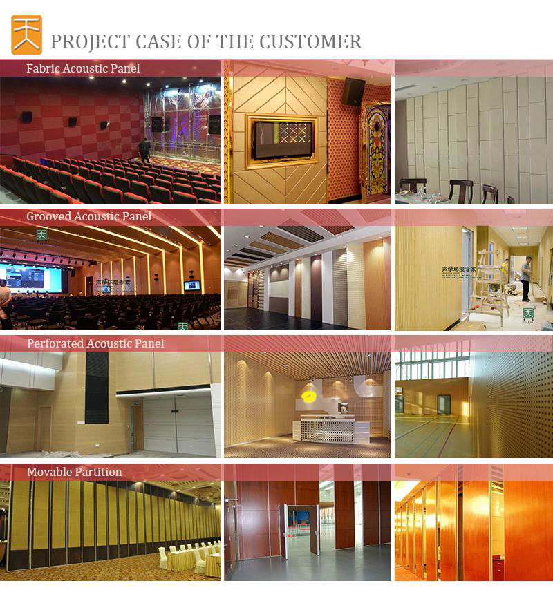 2016 Hot sale perforated decorative sound absorption mdf wood panels 2