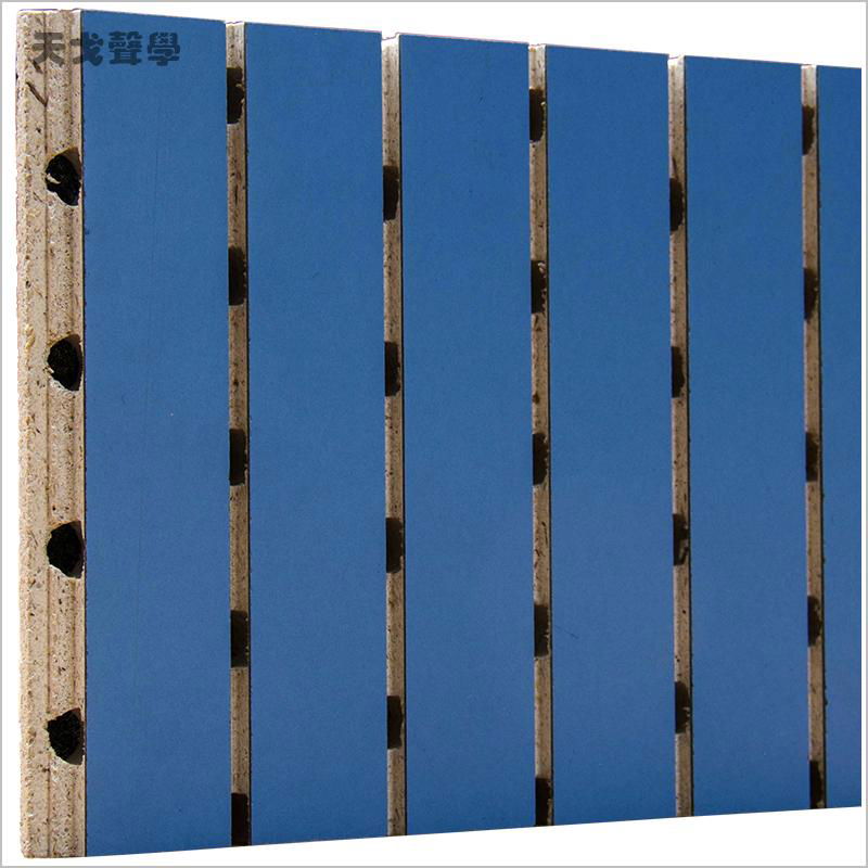 Melamine or veneer decorative sound absorbing panels acoustic wall panels 3