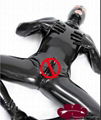 latex man catsuit with penis tight