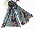 ladies high quality winter warm print woolen scarf 3