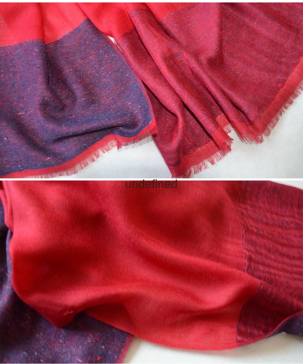 required woven women fashion solid color dot  wool scarf 5