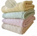 內蒙古工廠定製批發高檔針織100%純羊絨毛毯