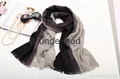 high quality gradient color crinkled woolen scarf 3