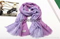 high quality gradient color crinkled woolen scarf 1