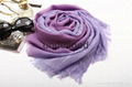 high quality gradient color crinkled woolen scarf 2