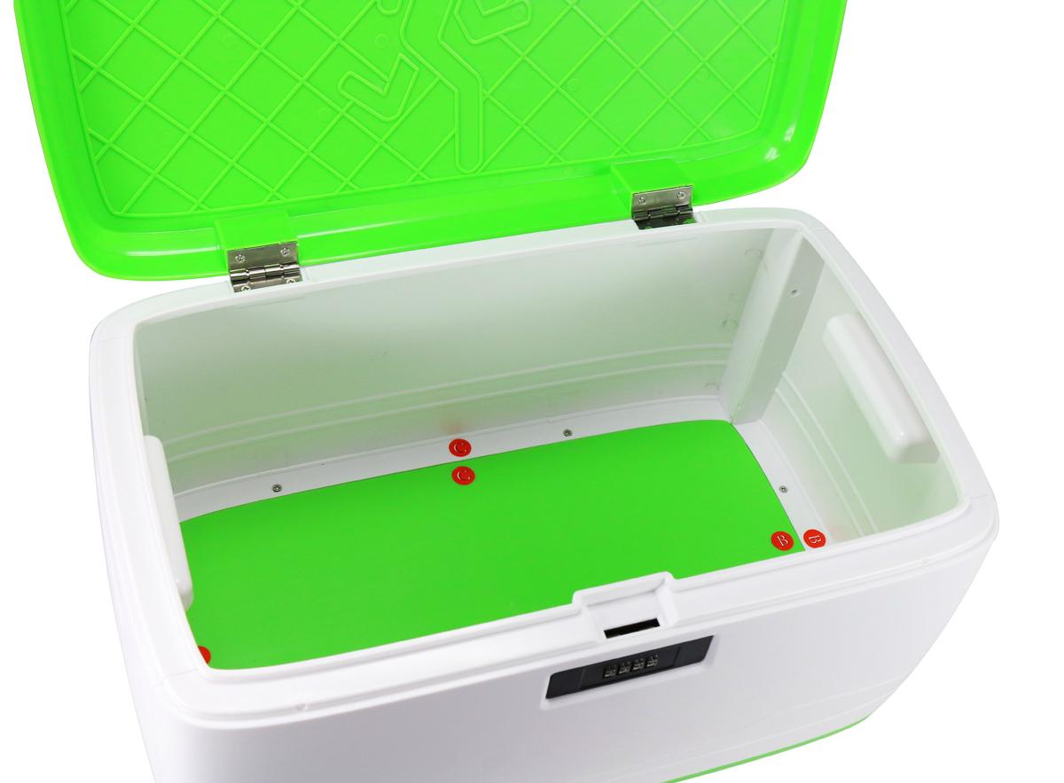 34Quart/32L Locking Storage Box with Lid Combination Multifunctional
