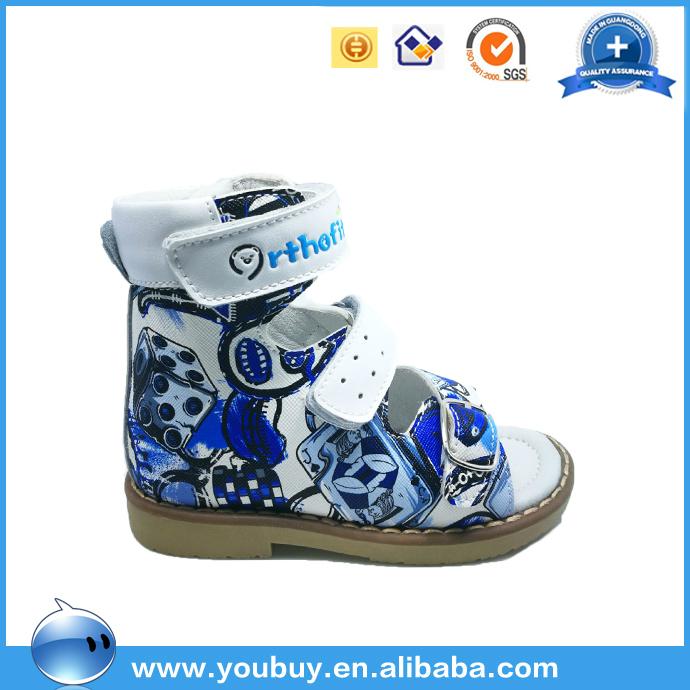 Leather children orthopedic shoes ,kids flat feet shoes from china manufacture  3