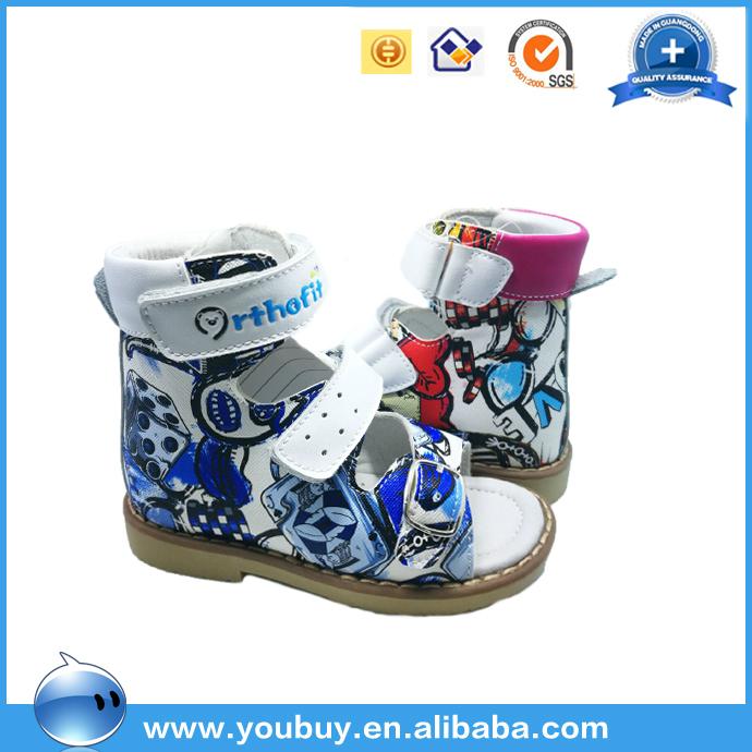 Leather children orthopedic shoes ,kids flat feet shoes from china manufacture  5