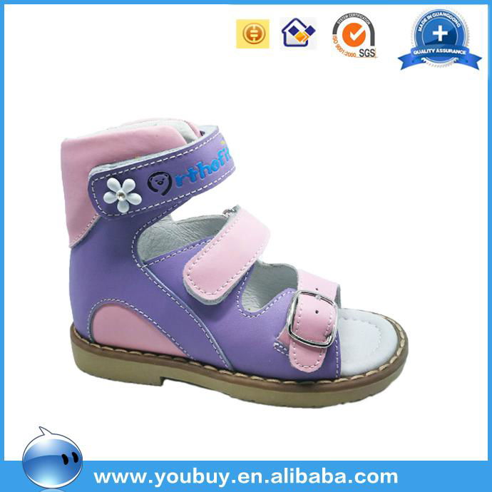 High quality children leather sandals ,Arch support todder shoes for prewalke