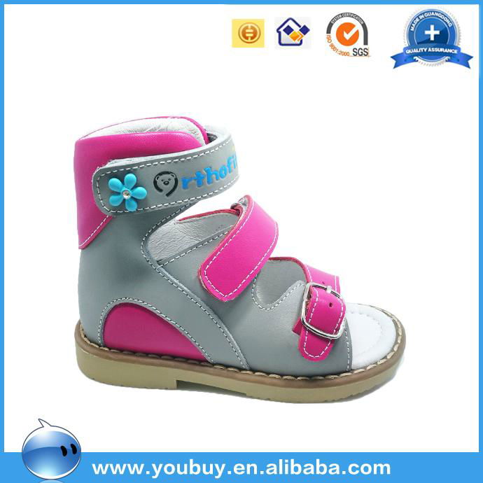 High quality children leather sandals ,Arch support todder shoes for prewalke 3