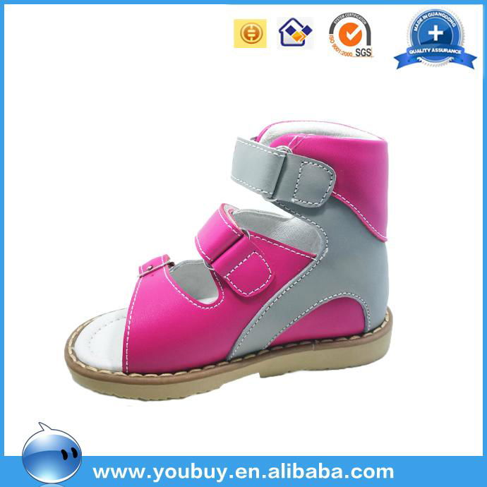 High quality children leather sandals ,Arch support todder shoes for prewalke 4