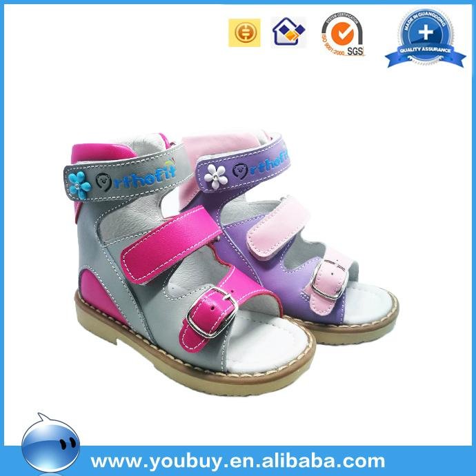 High quality children leather sandals ,Arch support todder shoes for prewalke 5