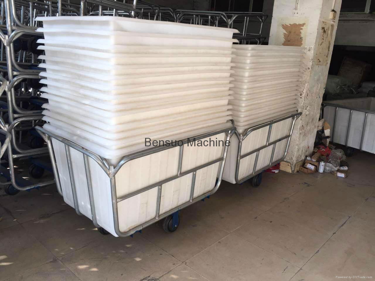 Plastic laundry Trolley Washing trolley