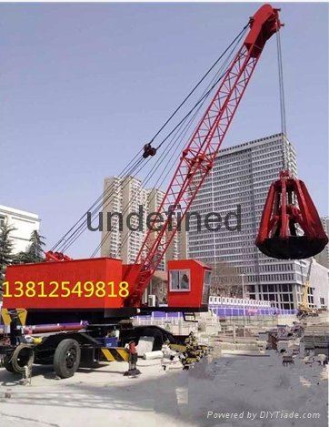 Produce custom site subway construction special hydraulic tyre crane
