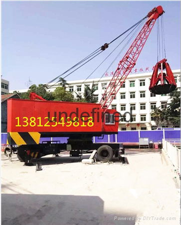 Produce custom site subway construction special hydraulic tyre crane 3