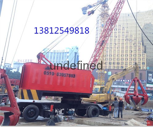 Produce custom site subway construction special hydraulic tyre crane 5