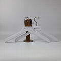 DL364 Fabric wooden hanger white color