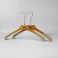 Natural high quality wooden hanger top wooden hanger long hook hanger 12