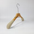 Natural high quality wooden hanger top wooden hanger long hook hanger 11