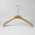 Natural high quality wooden hanger top wooden hanger long hook hanger 9