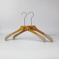 Natural high quality wooden hanger top wooden hanger long hook hanger 7