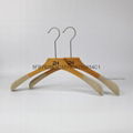 Natural high quality wooden hanger top wooden hanger long hook hanger 2