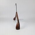 top hanger Dutch wooden hanger with balck hook and non slip wooden hanger 5