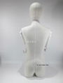 Fabirc  dispaly white linon female half body mannequin dispaly  2