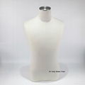Hot sale torso dummy for men white linon half body ghost mannequin  4