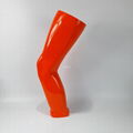 Male display sport leg knee forms Orange color silver color  2