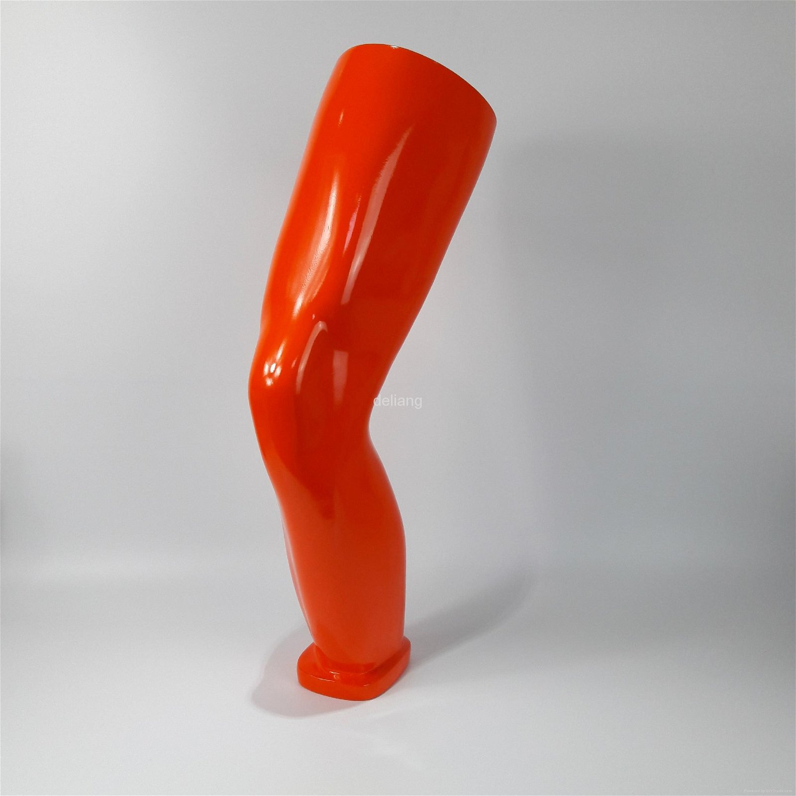 橙色男玻璃钢护膝腿模展示道具运动用品展示道具 3